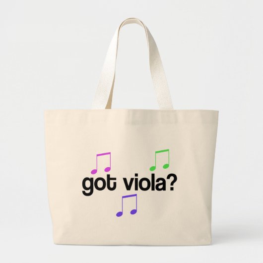 Got Viola-Musik-Taschen-Tasche Jumbo Stoffbeutel (Vorne)