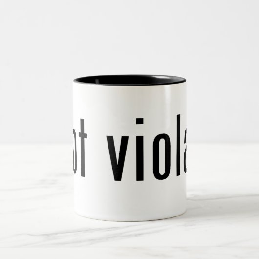 got Viola? Zweifarbige Tasse (Mittel)