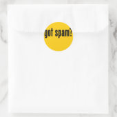 got von Spam? Runder Aufkleber (Tasche)