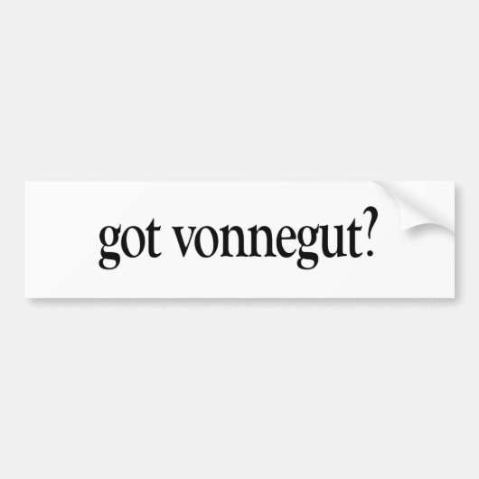 Got Vonnegut Autoaufkleber (Vorne)