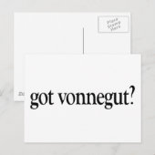 Got Vonnegut Postkarte (Vorne/Hinten)