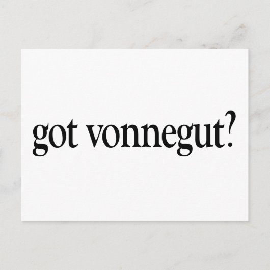 Got Vonnegut Postkarte (Vorderseite)