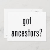 got Vorfahren? Postkarte (Vorne/Hinten)