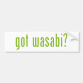 got Wabi? Autoaufkleber (Vorne)