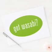 got Wabi? Ovaler Aufkleber (Umschlag)
