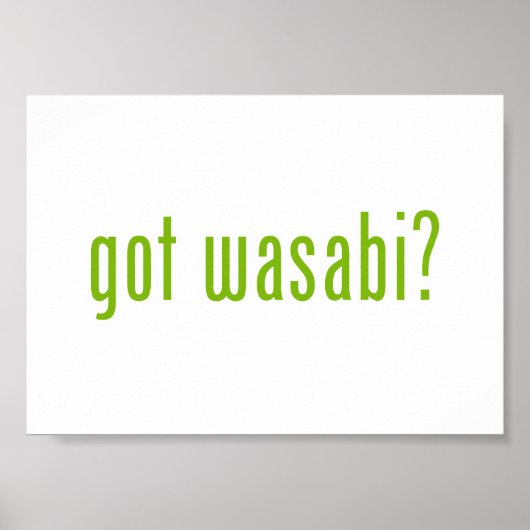 got Wabi? Poster (Vorne)