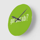 got Wabi? Runde Wanduhr (Winkel)