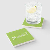 got Wabi? Steinuntersetzer (Seitenansicht)