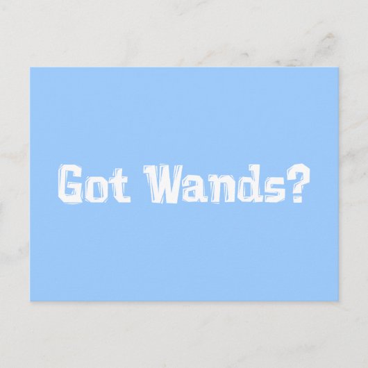 Got Wands Geschenke Postkarte (Vorderseite)