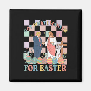 Got, was ich für Ostern lustige Trump glücklich Ea Magnet