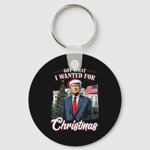 Got, was ich zu Weihnachten Trump 2024 Gewollt hab Schlüsselanhänger