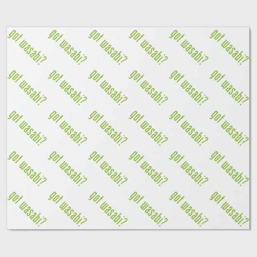 got wasabi? geschenkpapier (Flach)