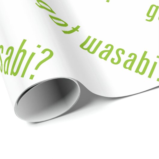 got wasabi? geschenkpapier (Rolleneckpunkt)