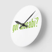 got wasabi? runde wanduhr (Winkel)