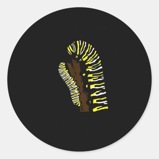 Got Weed Funny Monarch  Runder Aufkleber (Vorderseite)