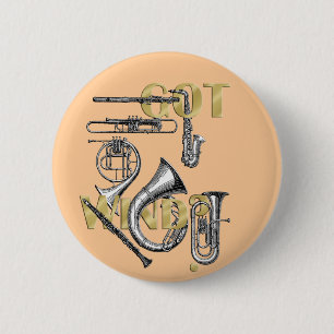 Got Wind-lustige Wind-Instrumentspielergeschenke Button