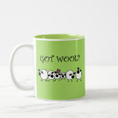 GOT WOLLEN? Kaffee-Tasse Zweifarbige Tasse (Links)
