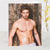 Got Wood Hot Typ Grußkarte Karte (Gelbe Blume)