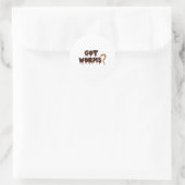 Got Worms! Funny Halloween Worm Compostelling Shir Runder Aufkleber (Tasche)