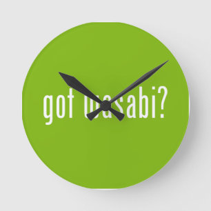 got Wwasabi? Runde Wanduhr