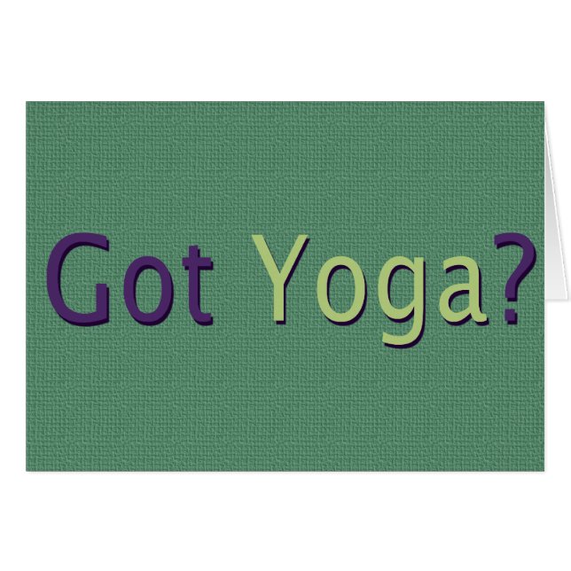 Got Yoga? (Vorderseite (Horizontal))