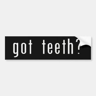 Got Zähne? Autoaufkleber