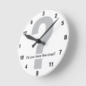 Got Zeit? Runde Wanduhr (Winkel)