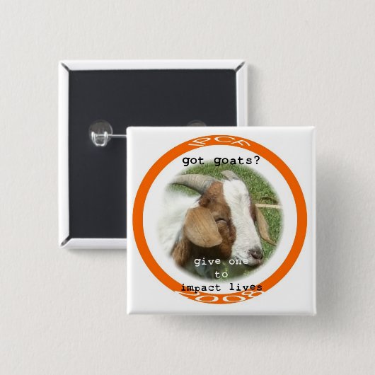 got Ziege Button (Vorne & Hinten)