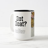 Got Ziege? Tasse mit Frisky-Kindern (Vorderseite Links)