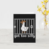 Got zu Albern Gänse Spaß Meme Animal Cowgir Karte (Gelbe Blume)