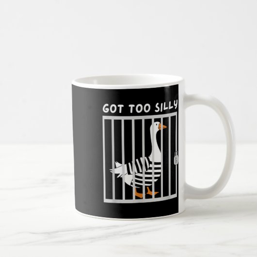 Got Zu Albern Gänse Spaß Meme Kaffeetasse (Rechts)