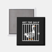 Got Zu Albern Gänse Spaß Meme Magnet (Vorderseite/Rückseite)