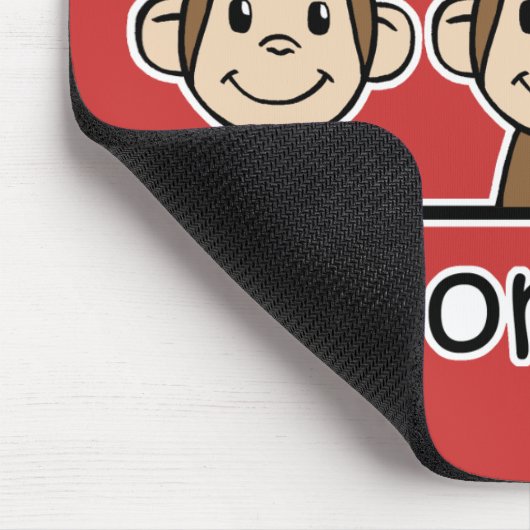 Got zu den Liebe-Affen Mousepad (Ecke)