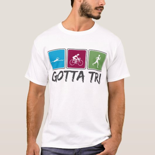 got zu Tri (Triathlon) T-Shirt (Vorderseite)