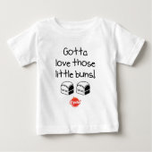 Got zur Liebe jene kleinen Brötchen Baby T-shirt (Vorderseite)