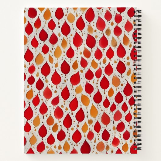 Gotas de Oro y Fuego Notizblock (Rückseite)