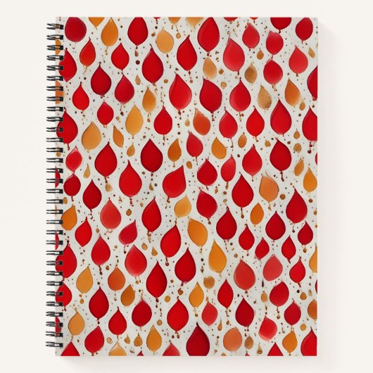 Gotas de Oro y Fuego Notizblock (Vorderseite)