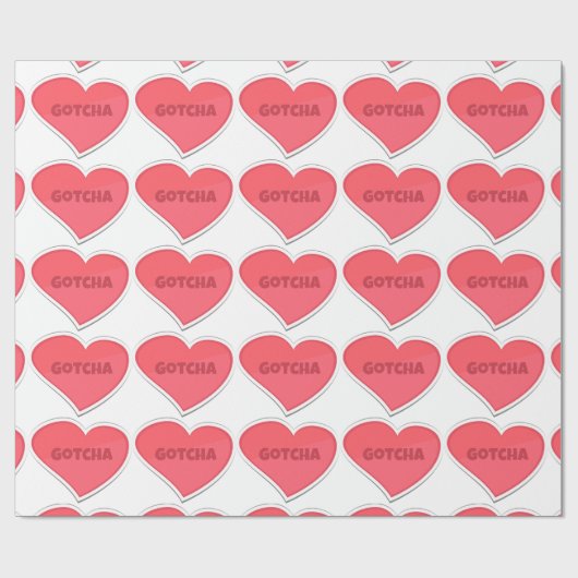 Gotcha Adoptions-Entwurf Geschenkpapier (Flach)
