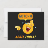 GOTCHA - April-Fools-Tag Lustig Einladung (Vorderseite)