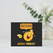 GOTCHA - April-Fools-Tag Lustig Einladung (Stehend Vorderseite)