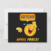 GOTCHA - April-Fools-Tag Lustig Einladung (Rückseite)