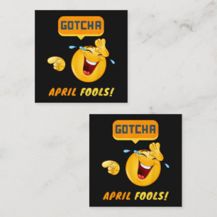 GOTCHA - April Scherztag Lustig Begleitkarte