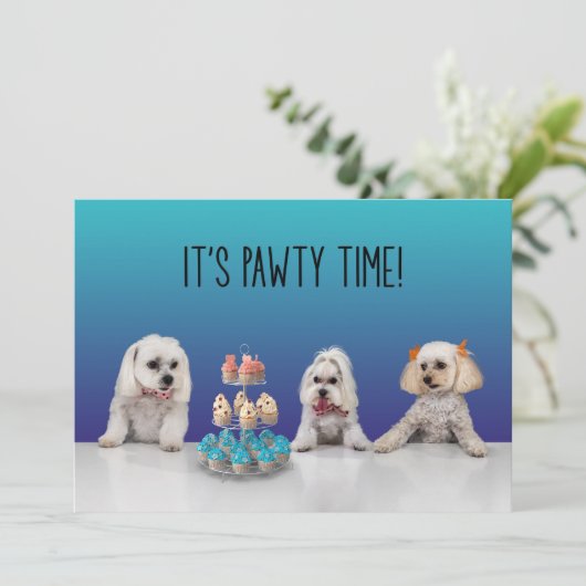 Gotcha Day Party Einladung (Stehend Vorderseite)