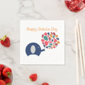 Gotcha Day Party Napkin Serviette (Beispiel)