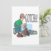 Gotcha Einladung (Stehend Vorderseite)