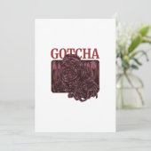 GOTCHA EINLADUNG (Stehend Vorderseite)