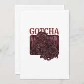 GOTCHA EINLADUNG (Vorne/Hinten)