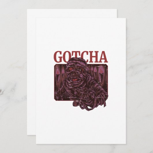 GOTCHA EINLADUNG (Vorne/Hinten)