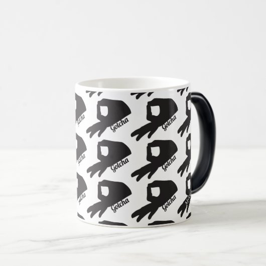 Gotcha Game Morph Tasse Individuelle Name Option 2 (VorderseiteRechts)