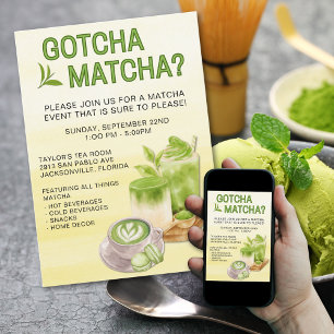 Gotcha Matcha? Eventeinladung Einladung